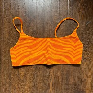 TRIANGL Mica Seville bikini top neon Orange zebra size large